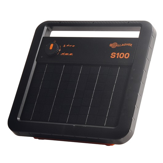 S100 Solar-Weidezaungerät inklusive Batterie (12V/1,0J)
